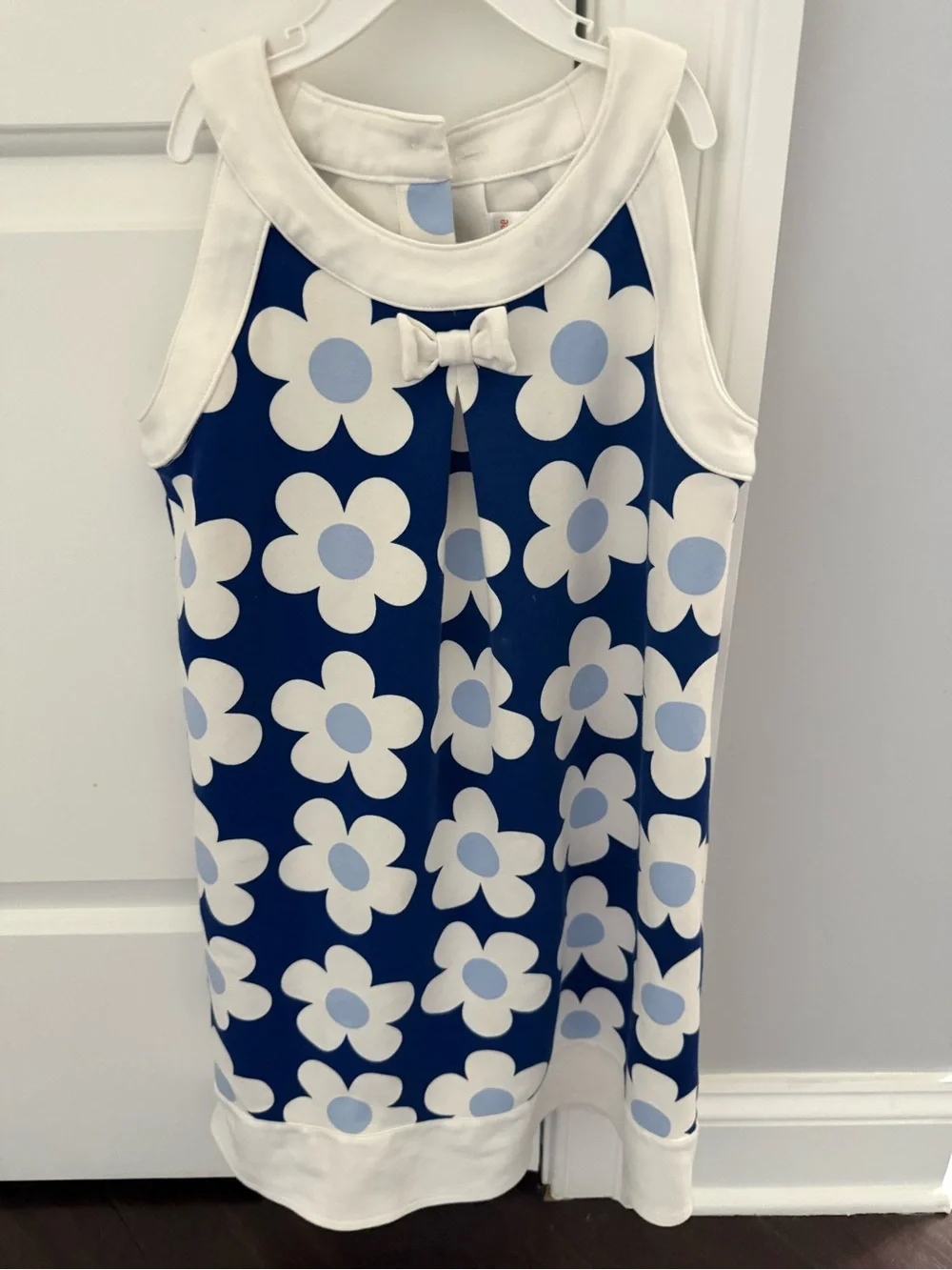 Gymboree Blue and White Floral Bow Dress